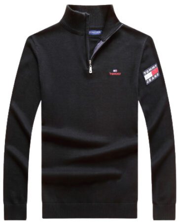 טומי הילפיגר-TOMMY SWETER MEN'S- Nero