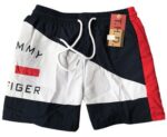 טומי הילפיגר-TOMMY SWIM MEN'S - BLACK & WHITE