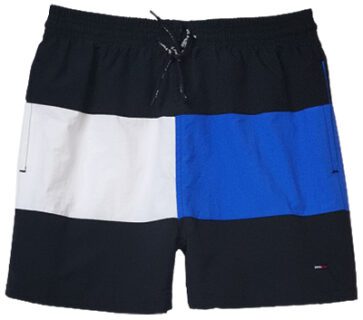 טומי הילפיגר-TOMMY SWIM MEN'S - BLACK WHITE & BLUE