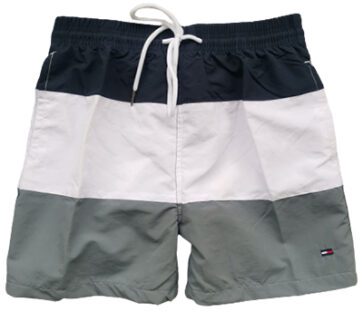 טומי הילפיגר-TOMMY SWIM MEN'S - BLACK WHITE & GRAY