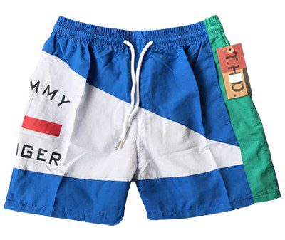 טומי הילפיגר-TOMMY SWIM MEN'S -BLUE & WHITE