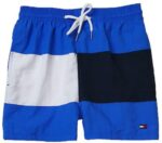 טומי הילפיגר-TOMMY SWIM MEN'S - BLUE WHITE & BLACK