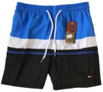טומי הילפיגר-TOMMY SWIM MEN'S - BLUE WHITE & BLACK