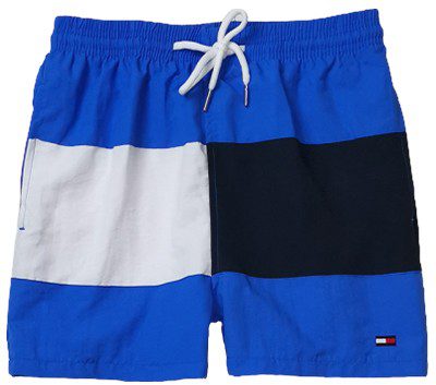טומי הילפיגר-TOMMY SWIM MEN'S - BLUE WHITE & BLACK