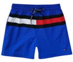 טומי הילפיגר-TOMMY SWIM MEN'S - Egyptian Blue WHITE & RED