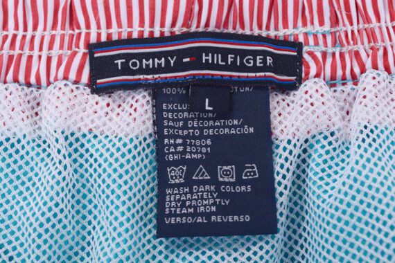 טומי הילפיגר-TOMMY SWIM MEN'S - Malibu White Red & Black