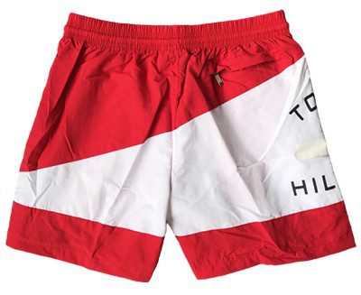 טומי הילפיגר-TOMMY SWIM MEN'S - RED & WHITE