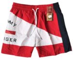 טומי הילפיגר-TOMMY SWIM MEN'S - RED & WHITE
