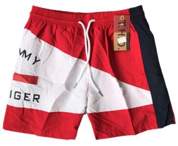 טומי הילפיגר-TOMMY SWIM MEN'S - RED & WHITE