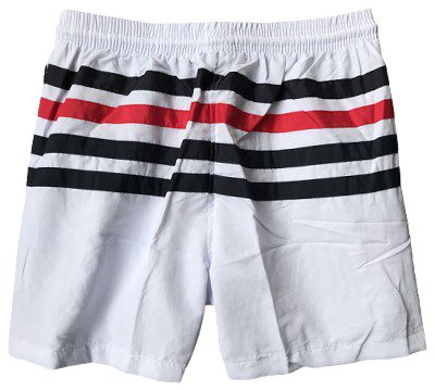 טומי הילפיגר-TOMMY SWIM MEN'S - WHITE BLACK & RED