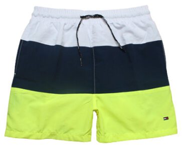 טומי הילפיגר-TOMMY SWIM MEN'S - White Black & Mindaro