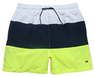 טומי הילפיגר-TOMMY SWIM MEN'S - White Black & Mindaro