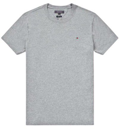 טומי הילפיגר-TOMMY TSHIRT MEN'S - GRAY