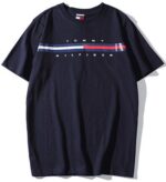 טומי הילפיגר-TOMMY TSHIRT MEN'S - NAVY BLUE
