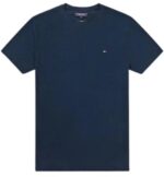 טומי הילפיגר-TOMMY TSHIRT MEN'S - NAVY BLUE