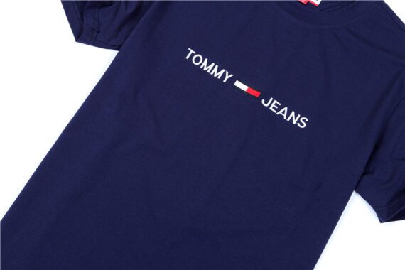 טומי הילפיגר-TOMMY TSHIRT MEN'S - NAVY BLUE