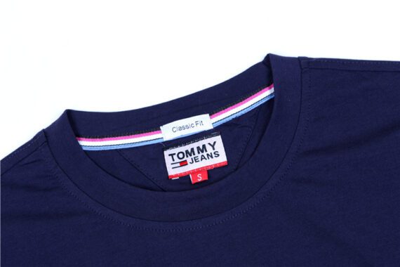 טומי הילפיגר-TOMMY TSHIRT MEN'S - NAVY BLUE