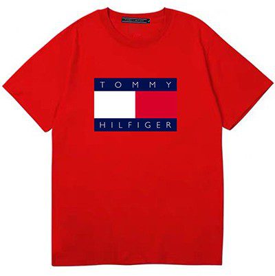 טומי הילפיגר-TOMMY TSHIRT MEN'S - RED