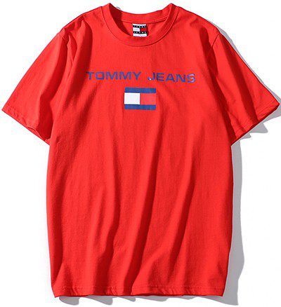 טומי הילפיגר-TOMMY TSHIRT MEN'S - Red ORG