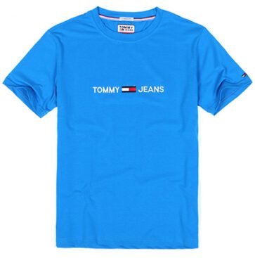 טומי הילפיגר-TOMMY TSHIRT MEN'S - SKY BLUE