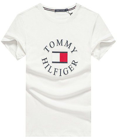 טומי הילפיגר-TOMMY TSHIRT MEN'S - WHITE