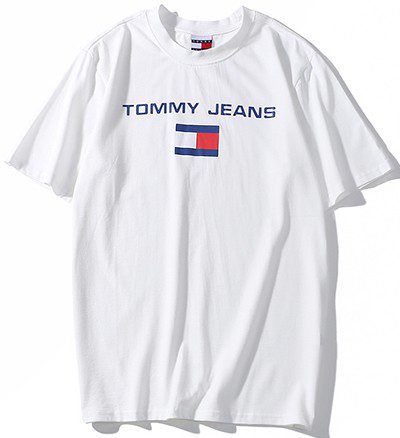 טומי הילפיגר-TOMMY TSHIRT MEN'S - WHITE