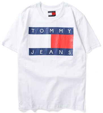 טומי הילפיגר-TOMMY TSHIRT MEN'S - WHITE