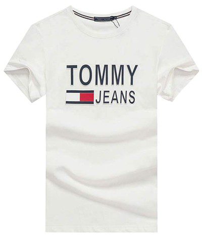 טומי הילפיגר-TOMMY TSHIRT MEN'S - WHITE