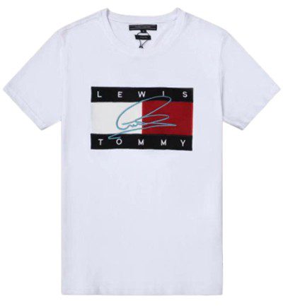 טומי הילפיגר-TOMMY TSHIRT MEN'S - WHITE