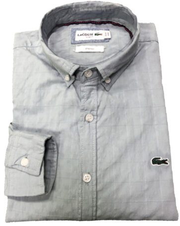 לקוסט-LACOSTE LONG MEN SHIRT - Paris White