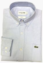 לקוסט-LACOSTE LONG MEN SHIRT - Pattens Blue