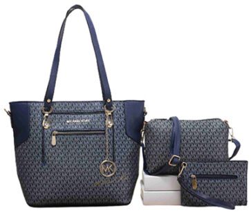 מייקל קורס-Michael Kors bag - Navy Blue & Shuttle Grey