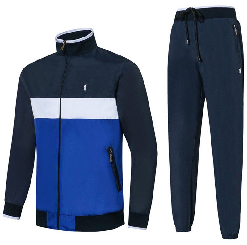 ראלף לורן-RALPH LAUREN SUIT MEN'S- NAVY BLUE WHITE & BLUE