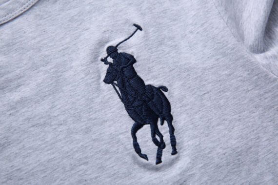 ראלף לורן-RALPH LAUREN TSHIRT MEN'S LONG - GRAY