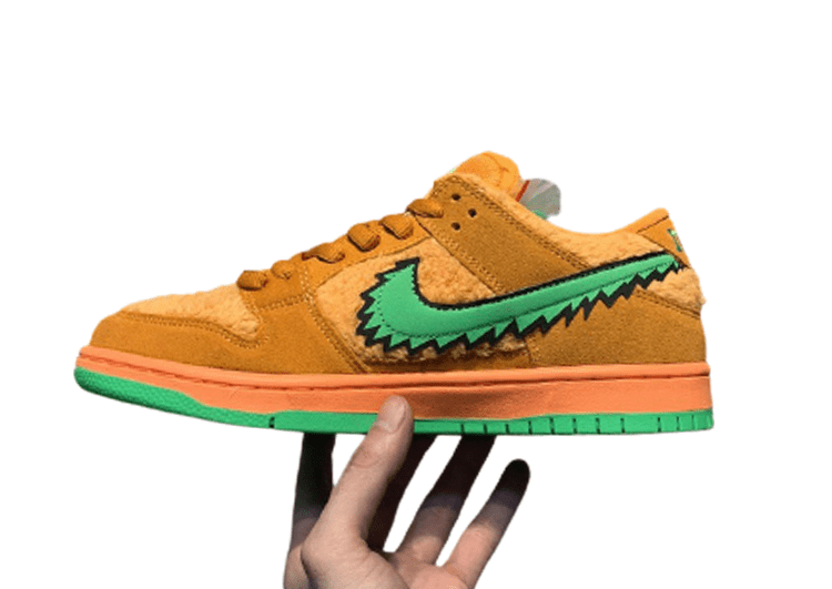 נעליי נייק-NIKE SB DUNK LOW PRO QS - Texas Rose & Emerald Logo