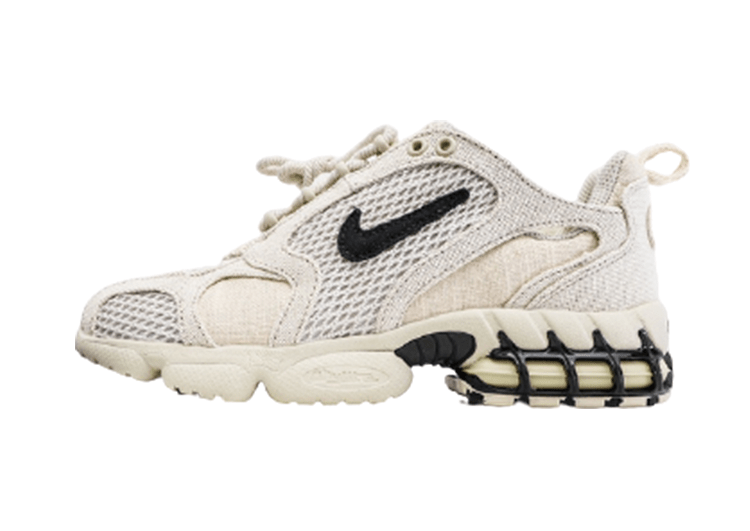 נעליי נייק-Nike x Stussy Air zoom- Gray & Black Logo