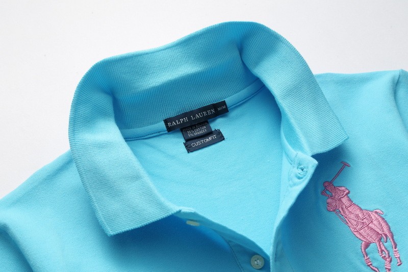 ראלף לורן-RALPH LAUREN POLO TSHIRT SHORT WOMEN - Anakiwa & Pink Logo – תמונה 7