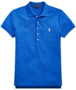 ראלף לורן-RALPH LAUREN POLO TSHIRT SHORT WOMEN - Blue