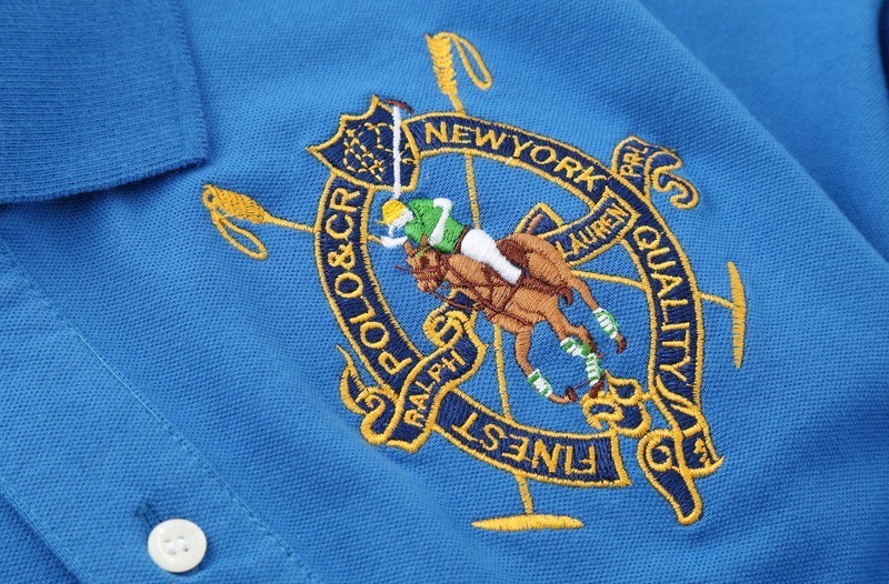 ראלף לורן-RALPH LAUREN POLO TSHIRT SHORT WOMEN - Blue