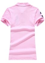 ראלף לורן-RALPH LAUREN POLO TSHIRT SHORT WOMEN - Classic Rose & Nave Logo