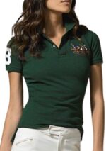 ראלף לורן-RALPH LAUREN POLO TSHIRT SHORT WOMEN - English Holly