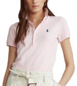ראלף לורן-RALPH LAUREN POLO TSHIRT SHORT WOMEN - Light Pink
