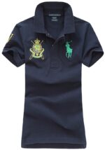 ראלף לורן-RALPH LAUREN POLO TSHIRT SHORT WOMEN - Nave Blue