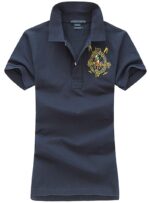 ראלף לורן-RALPH LAUREN POLO TSHIRT SHORT WOMEN - Nave Blue