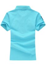 ראלף לורן-RALPH LAUREN POLO TSHIRT SHORT WOMEN - Turquoise Blue