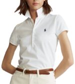 ראלף לורן-RALPH LAUREN POLO TSHIRT SHORT WOMEN - White