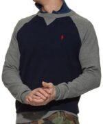 ראלף לורן-RALPH LAUREN SWETER MEN - NAVY BLUE & Dark Gray