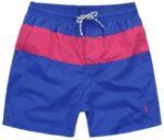 ראלף לורן-RALPH LAUREN SWIM BEACH SHORT MEN'S - Blue & Cabaret