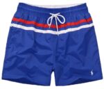 ראלף לורן-RALPH LAUREN SWIM BEACH SHORT MEN'S - Blue Red & White