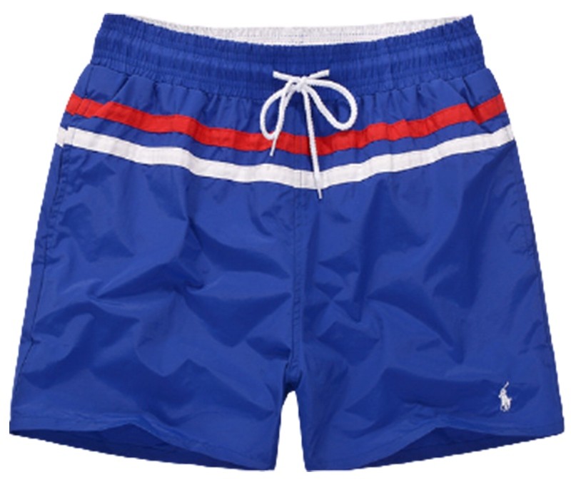ראלף לורן-RALPH LAUREN SWIM BEACH SHORT MEN'S - Blue Red & White